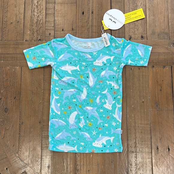 Little Sleepies Other - Little Sleepies shark bamboo pajama top NWT
